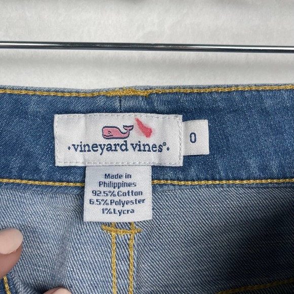 VINEYARD VINES Ripley Wash Skinny Denim, Women’s Logo Jeans with Stretch‎ SIZE 0 - Picture 7 of 12